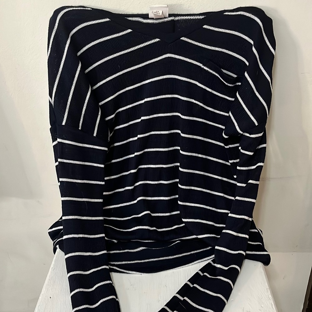 Navy striped sweater
